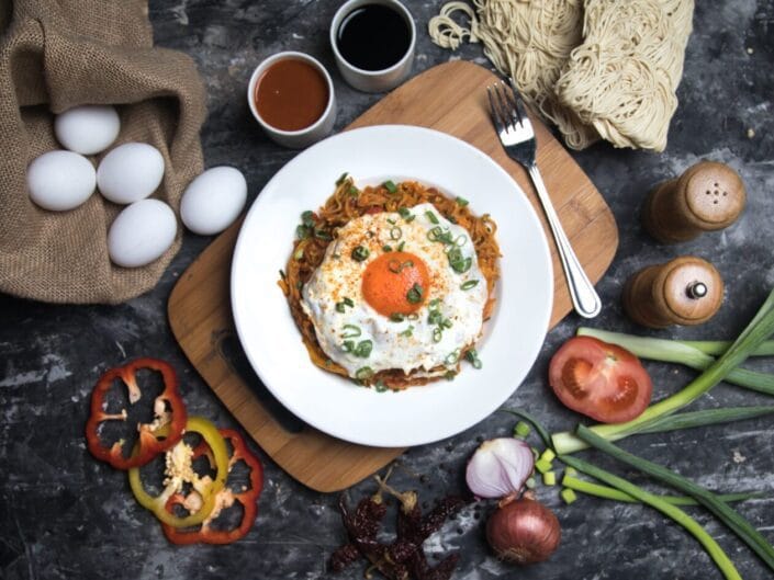 Chatpata Egg Noodles