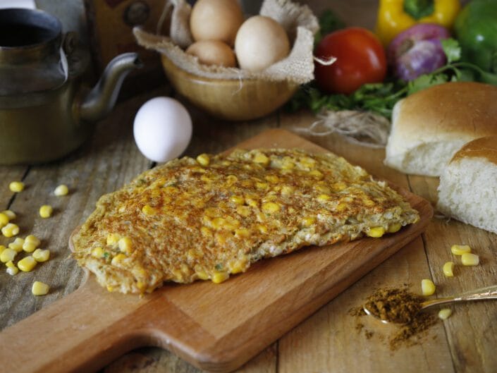 Masala Corn Omlet